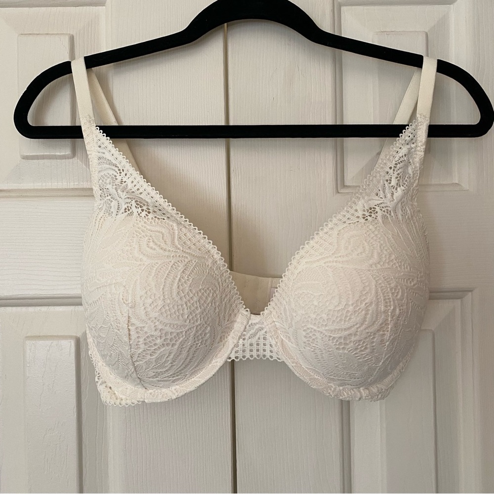 Auden white lace bra, 34 DD
